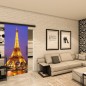 Glasschiebetür BLACK-LINE - Fotoprint Modell 298 Glasschiebetür BLACK-LINE - Fotoprint Modell 298