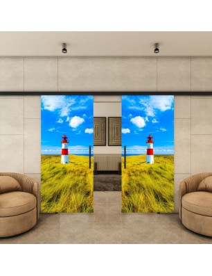 Glasschiebetür BLACK-LINE - Fotoprint Model 148
