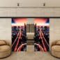 Glasschiebetür BLACK-LINE - Fotoprint Modell 210
