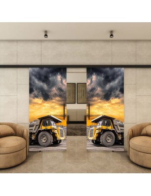 Glasschiebetür BLACK-LINE - Fotoprint Model 260