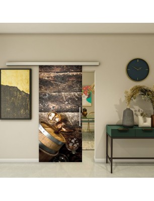 Glasschiebetür SLIM-LINE - Fotoprint Model 117