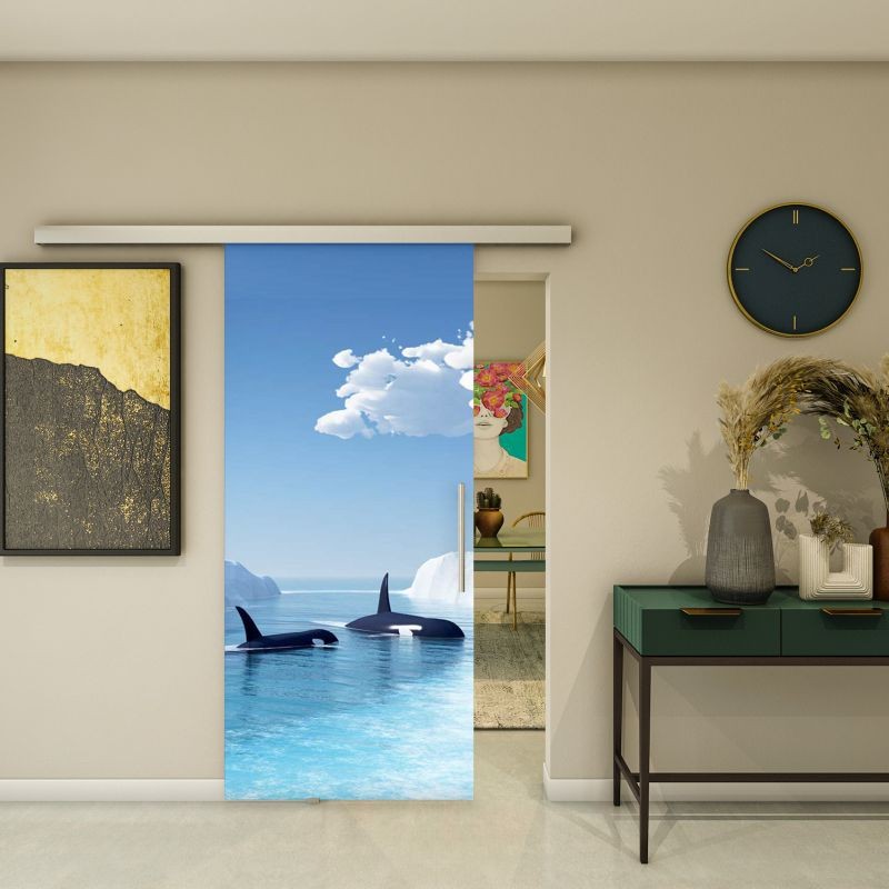 Glasschiebetür SLIM-LINE - Fotoprint Modell 129 Glasschiebetür SLIM-LINE - Fotoprint Modell 129