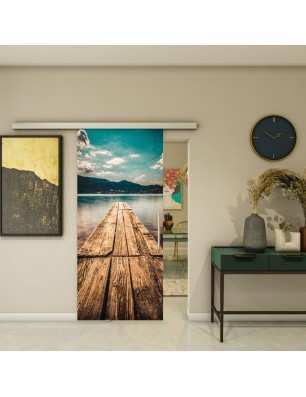 Glasschiebetür SLIM-LINE - Fotoprint Model 182