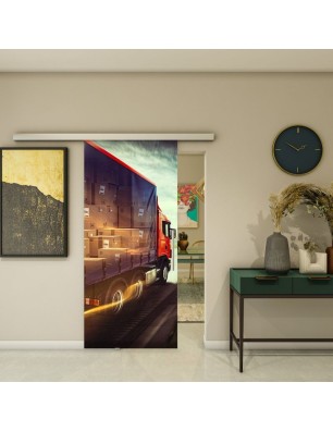 Glasschiebetür SLIM-LINE - Fotoprint Model 261