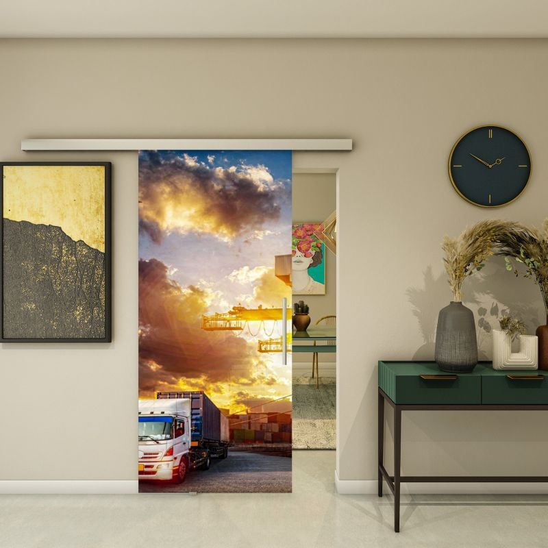 Glasschiebetür SLIM-LINE - Fotoprint Modell 328 Glasschiebetür SLIM-LINE - Fotoprint Modell 328
