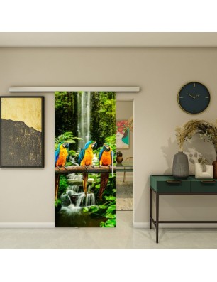 Glasschiebetür SLIM-LINE - Fotoprint Model 338