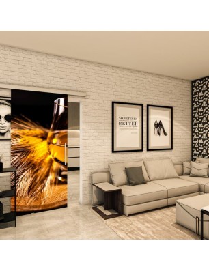 Glasschiebetür SLIM-LINE - Fotoprint Model 218