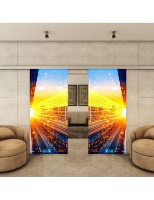 Glasschiebetür SLIM-LINE - Fotoprint Model 220