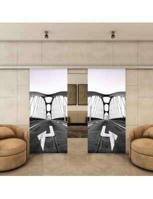 Glasschiebetür SLIM-LINE - Fotoprint Model 330