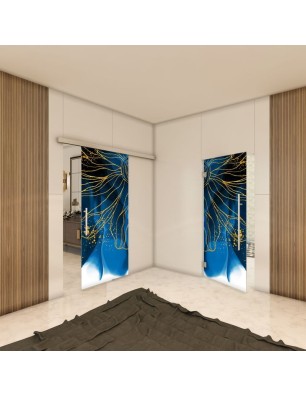 Glasschiebetür SLIM-LINE - Fotoprint Model 77