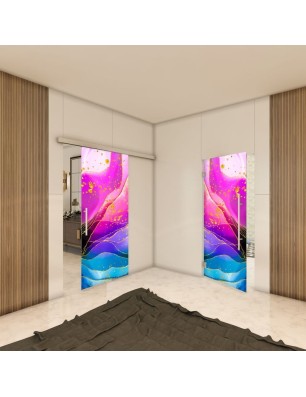 Glasschiebetür SLIM-LINE - Fotoprint Model 79