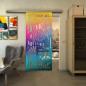 Glasschiebetür SLIM-LINE - Fineprint Modell 165 Verlauf auf Klarglas Glasschiebetür SLIM-LINE - Fineprint Modell 165 Verlauf auf Klarglas