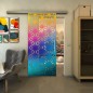 Glasschiebetür SLIM-LINE - Fineprint Modell 187 Verlauf auf Klarglas Glasschiebetür SLIM-LINE - Fineprint Modell 187 Verlauf auf Klarglas