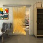 Glasschiebetür SLIM-LINE - Fineprint Modell 026 Gold auf Klarglas Glasschiebetür SLIM-LINE - Fineprint Modell 026 Gold auf Klarglas