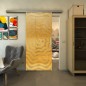 Glasschiebetür SLIM-LINE - Fineprint Modell 064 Gold auf Klarglas Glasschiebetür SLIM-LINE - Fineprint Modell 064 Gold auf Klarglas