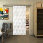 Glasschiebetür SLIM-LINE - Fineprint Modell 029 Weiss auf Klarglas Glasschiebetür SLIM-LINE - Fineprint Modell 029 Weiss auf Klarglas