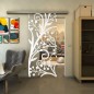 Glasschiebetür SLIM-LINE - Fineprint Modell 146 Weiss auf Klarglas Glasschiebetür SLIM-LINE - Fineprint Modell 146 Weiss auf Klarglas