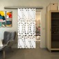 Glasschiebetür SLIM-LINE - Fineprint Modell 203 Weiss auf Klarglas Glasschiebetür SLIM-LINE - Fineprint Modell 203 Weiss auf Klarglas