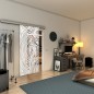Glasschiebetür SLIM-LINE - Fineprint Modell 074 Weiss auf Klarglas Glasschiebetür SLIM-LINE - Fineprint Modell 074 Weiss auf Klarglas