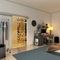 Glasschiebetür SLIM-LINE - Fineprint Modell 173 Gold auf Klarglas Glasschiebetür SLIM-LINE - Fineprint Modell 173 Gold auf Klarglas