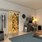 Glasschiebetür SLIM-LINE - Fineprint Modell 175 Gold auf Klarglas Glasschiebetür SLIM-LINE - Fineprint Modell 175 Gold auf Klarglas