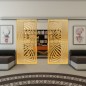 Glasschiebetür SLIM-LINE - Fineprint Modell 070 Gold auf Klarglas Glasschiebetür SLIM-LINE - Fineprint Modell 070 Gold auf Klarglas