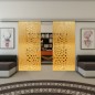 Glasschiebetür SLIM-LINE - Fineprint Modell 071 Gold auf Klarglas