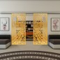 Glasschiebetür SLIM-LINE - Fineprint Modell 172 Gold auf Klarglas