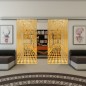 Glasschiebetür SLIM-LINE - Fineprint Modell 181 Gold auf Klarglas Glasschiebetür SLIM-LINE - Fineprint Modell 181 Gold auf Klarglas