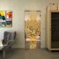 Pendeltür - Fineprint Modell 151 Gold auf Klarglas