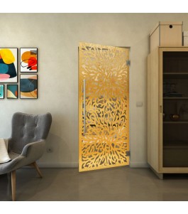 Pendeltür - Fineprint Model 168 Gold auf Klarglas