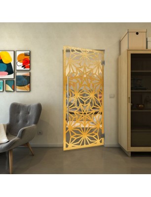 Pendeltür - Fineprint Model 178 Gold auf Klarglas