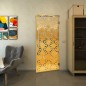 Pendeltür - Fineprint Modell 187 Gold auf Klarglas Pendeltür - Fineprint Modell 187 Gold auf Klarglas