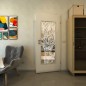 Lichtausschnitt - Fineprint Modell 105 Weiss auf Klarglas Lichtausschnitt - Fineprint Modell 105 Weiss auf Klarglas