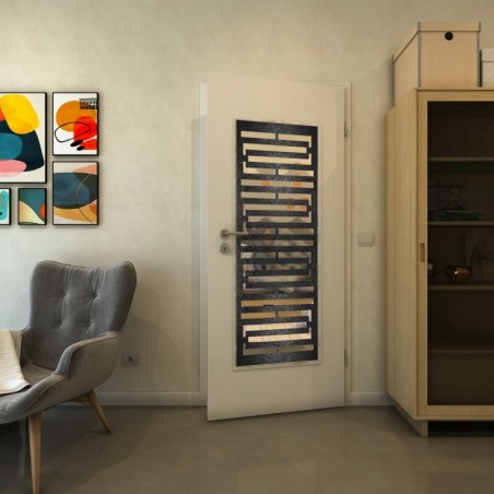 Lichtausschnitt - Fineprint Model 153 Schwarz auf Klarglas