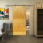 Glasschiebetür PIPE-LINE - Fineprint Modell 029 Gold auf Klarglas Glasschiebetür PIPE-LINE - Fineprint Modell 029 Gold auf Klarglas
