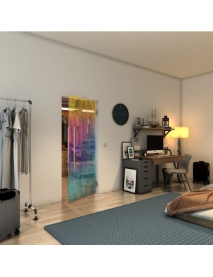 Pendeltür - Fineprint Model 034 Verlauf auf Klarglas
