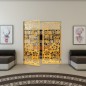 Pendeltür - Fineprint Modell 149 Gold auf Klarglas Pendeltür - Fineprint Modell 149 Gold auf Klarglas