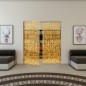 Pendeltür - Fineprint Modell 164 Gold auf Klarglas Pendeltür - Fineprint Modell 164 Gold auf Klarglas