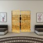 Pendeltür - Fineprint Modell 168 Gold auf Klarglas Pendeltür - Fineprint Modell 168 Gold auf Klarglas