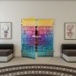 Ganzglastür - Fineprint Modell 069 Verlauf auf Klarglas Ganzglastür - Fineprint Modell 069 Verlauf auf Klarglas