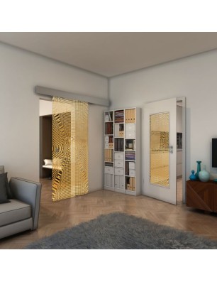 Lichtausschnitt - Fineprint Model 011 Gold auf Klarglas