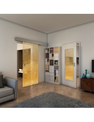 Lichtausschnitt - Fineprint Model 015 Gold auf Klarglas