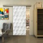Glasschiebetür SLIM-LINE - Fineprint Modell 029 Weiss auf Grauglas Glasschiebetür SLIM-LINE - Fineprint Modell 029 Weiss auf Grauglas