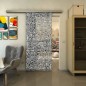 Glasschiebetür SLIM-LINE - Fineprint Modell 036 Weiss auf Grauglas Glasschiebetür SLIM-LINE - Fineprint Modell 036 Weiss auf Grauglas
