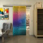 Glasschiebetür SLIM-LINE - Fineprint Modell 069 Verlauf auf Grauglas Glasschiebetür SLIM-LINE - Fineprint Modell 069 Verlauf auf Grauglas