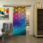 Glasschiebetür SLIM-LINE - Fineprint Modell 187 Verlauf auf Grauglas Glasschiebetür SLIM-LINE - Fineprint Modell 187 Verlauf auf Grauglas