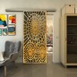 Glasschiebetür SLIM-LINE - Fineprint Modell 188 Gold auf Grauglas Glasschiebetür SLIM-LINE - Fineprint Modell 188 Gold auf Grauglas