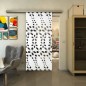Glasschiebetür SLIM-LINE - Fineprint Modell 203 Weiss auf Grauglas Glasschiebetür SLIM-LINE - Fineprint Modell 203 Weiss auf Grauglas