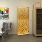 Pendeltür - Fineprint Modell 071 Gold auf Grauglas Pendeltür - Fineprint Modell 071 Gold auf Grauglas